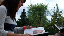 Lectura en el exterior