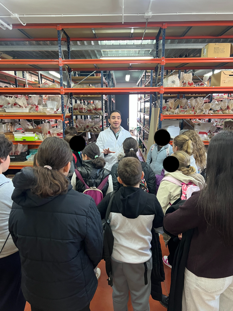 Taller impartido sobre el proyecto LIFE-HERMES, durante la jornada STEM en la EIMIA. 21/Noviembre/ 2025