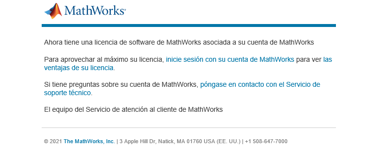 Email de MathWorks
