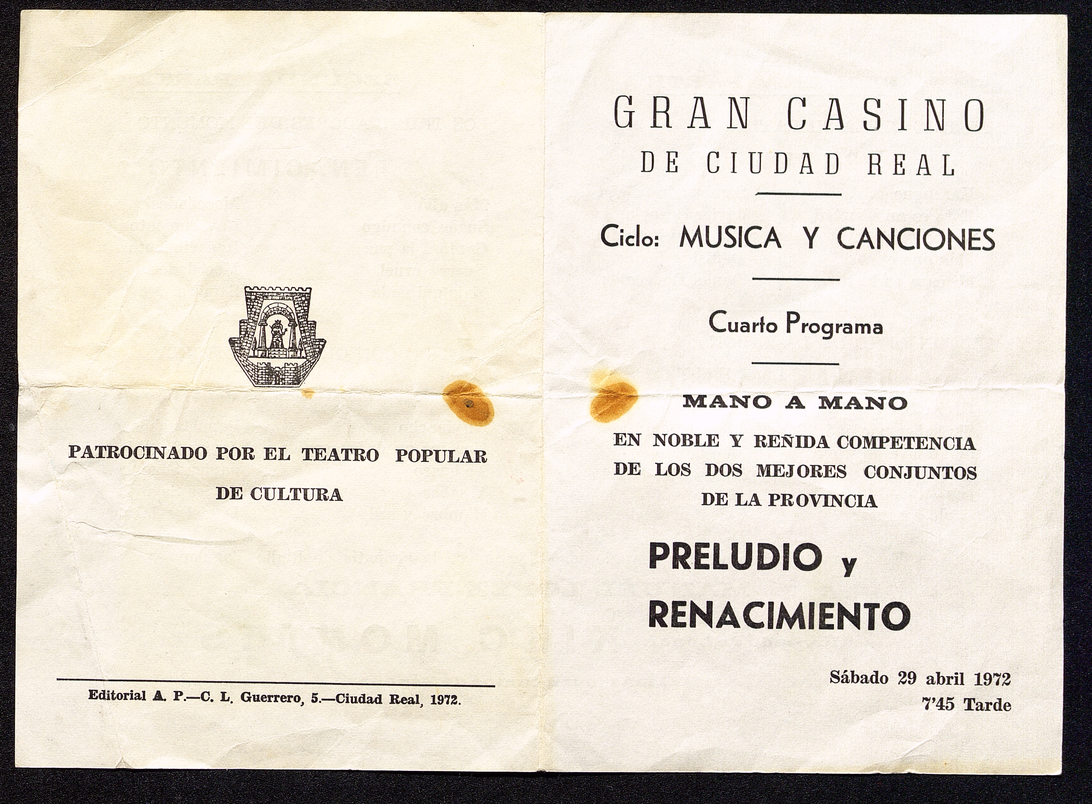 Actuaciones de Preludio