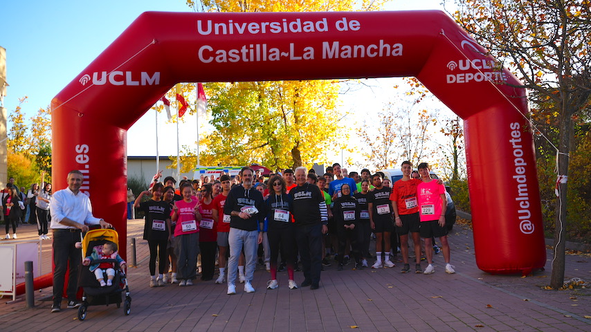 Carrera solidaria Campus a través 2025 en Albacete (1), Ciudad Real (2), Cuenca (3) y Toledo (4).